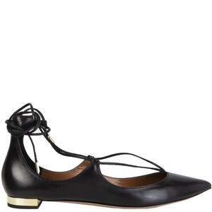 Aquazzura 'Christy' Lace-Up Flats